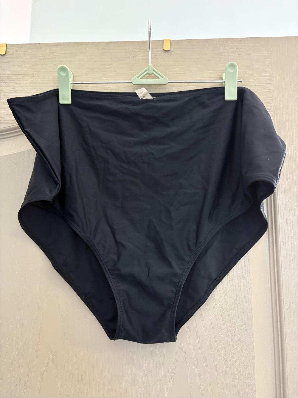 High-Rise Black Women’s Bikini Bottom
